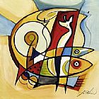 Alfred Gockel Wall Art - Sun Fish II